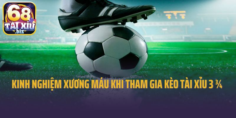 Chia sẻ một số kinh nghiệm xương máu khi tham gia kèo tài xỉu 3 ¾ 